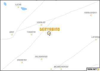 map of Deryabino