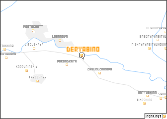 map of Deryabino