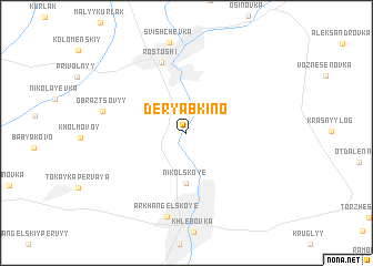 map of Deryabkino