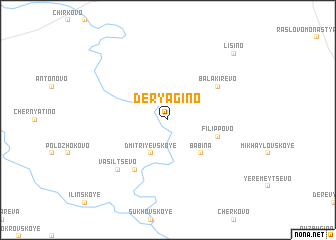 map of Deryagino