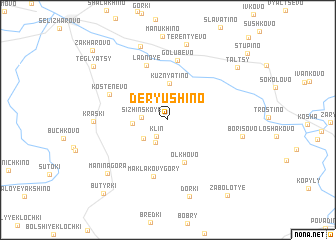 map of Deryushino