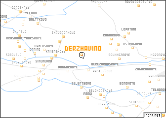 map of Derzhavino