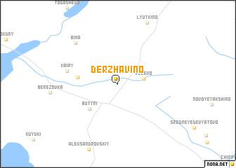 map of Derzhavino