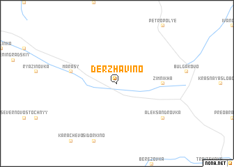 map of Derzhavino