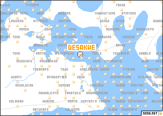 map of Desakwe