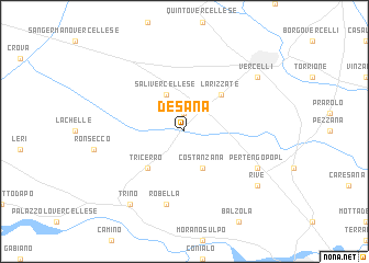 map of Desana