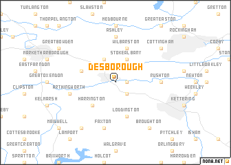 map of Desborough