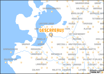 map of Descareaux