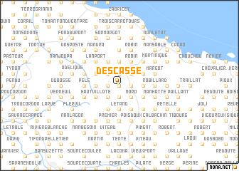 map of Descasse