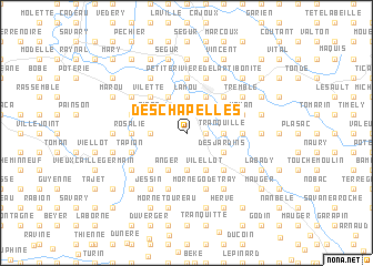 map of Deschapelles