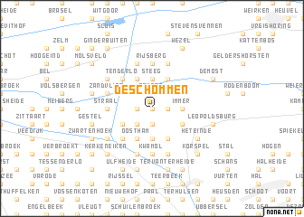 map of De Schommen