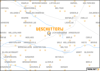 map of De Schutterij