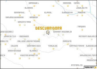 map of Descubridora