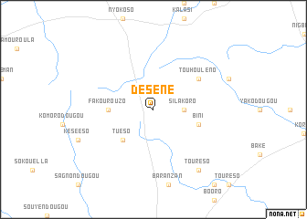 map of Déséné