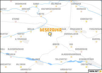 map of Deserovka