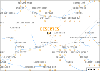 map of Desertes