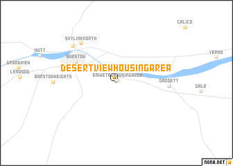 map of Desert View Housing Area