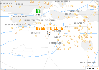 map of Desert Villas