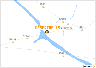 map of Desert Wells