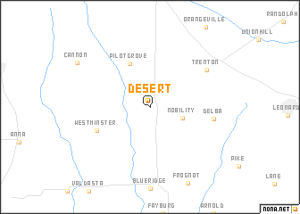 map of Desert