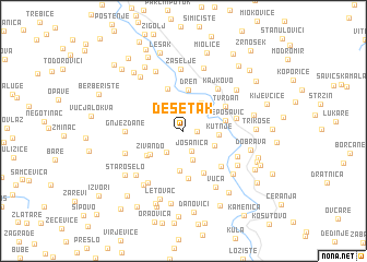 map of Desetak