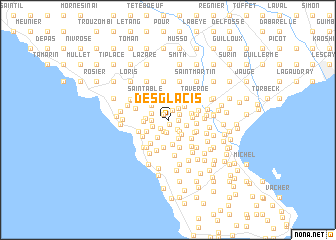 map of Desglacis