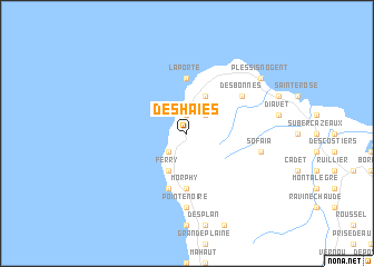 map of Deshaies