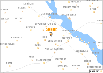 map of Desha