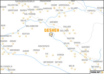 map of Desheh