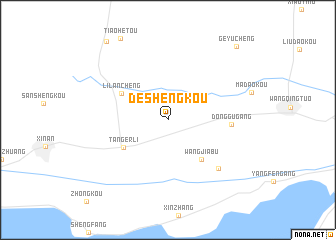 map of Deshengkou