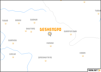 map of Deshengpo