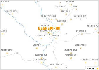 map of Deshëvikha