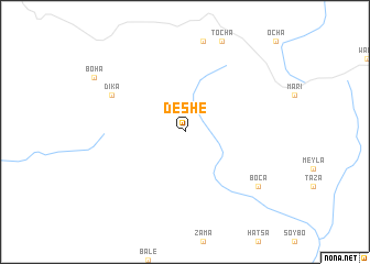 map of Deshē
