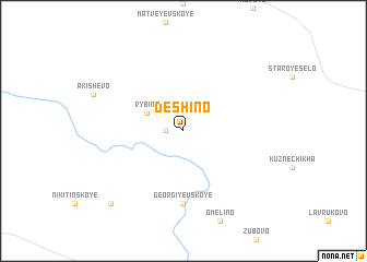 map of Deshino