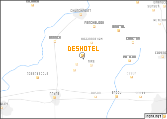 map of Deshotel