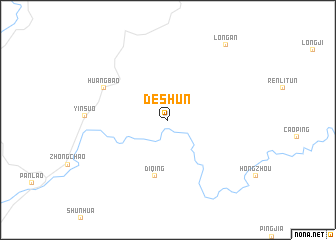 map of Deshun