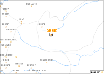 map of Dēsiʼā