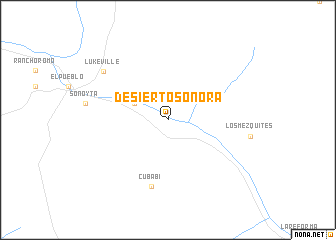 map of Desierto Sonora