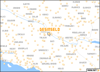map of Desin Selo