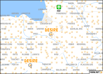 map of Désiré