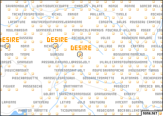 map of Désiré