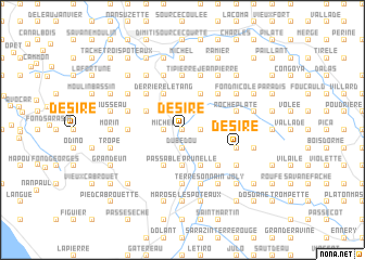 map of Désiré