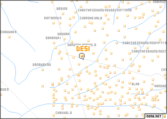map of Desi