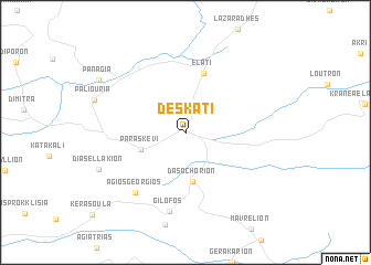 map of Deskáti