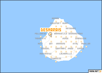 map of Desmarais