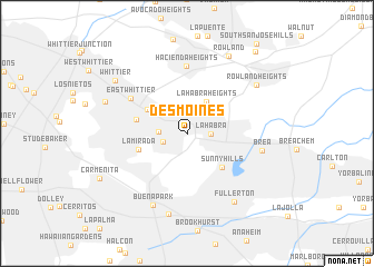 map of Des Moines