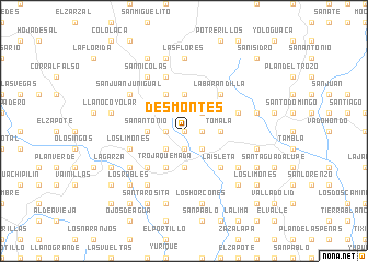 map of Desmontes