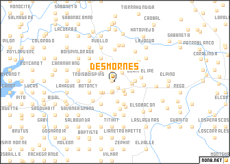 map of Desmornes