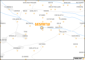 map of Desnăţui