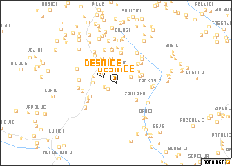 map of Desnice